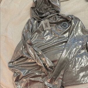 Savage X Fenty  Silver Fabric Hoodie
